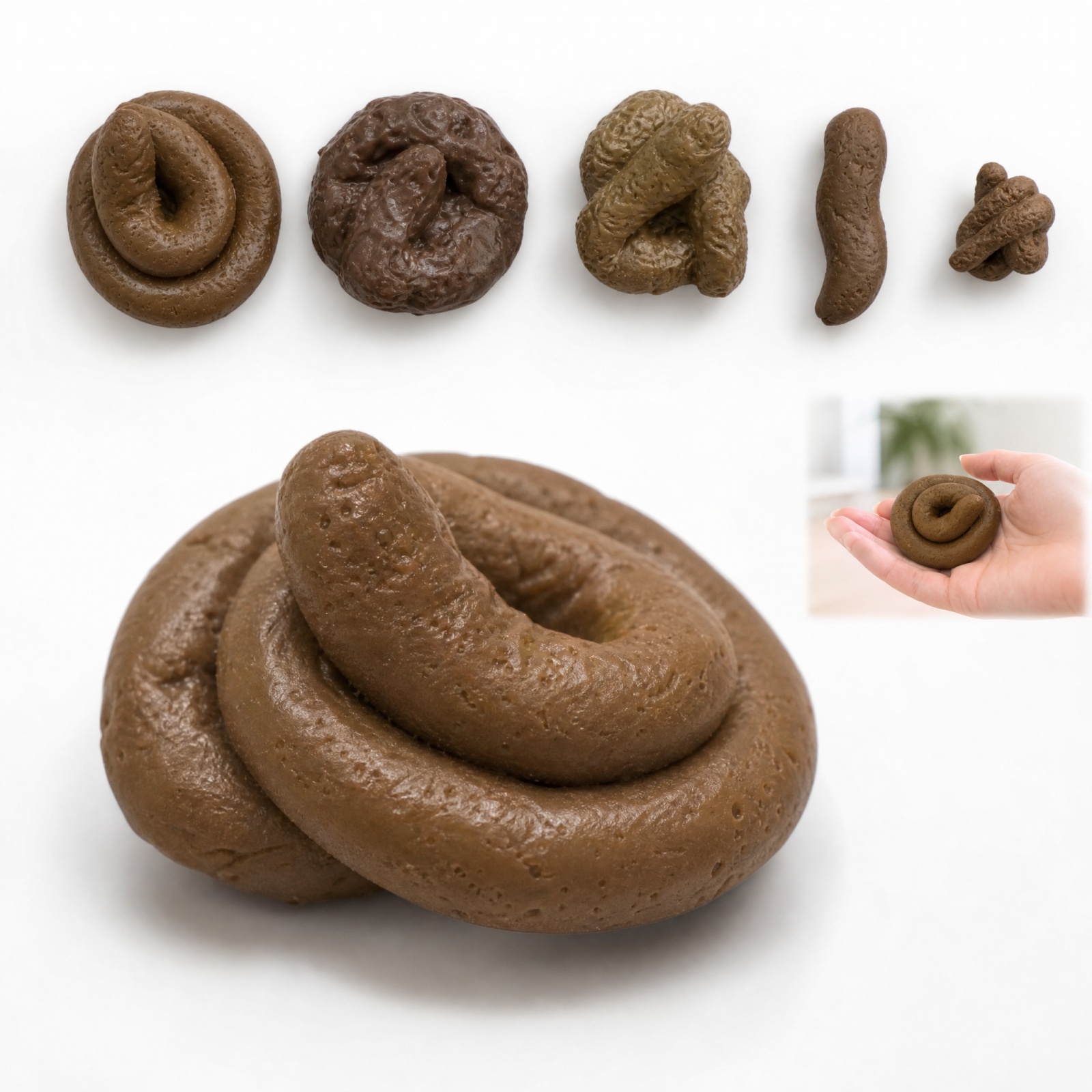 Fake Poop Gag Gift - Realistischer, sicherer und weicher Plastik-Kot, lustiges