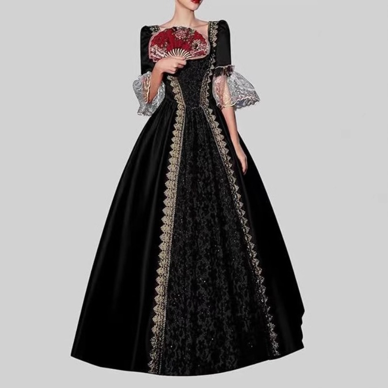 Medieval Renaissance Dress Women - S-5XL Damen Neues Mittelalterliches Renaissance-Viktorianisches Hofkleid