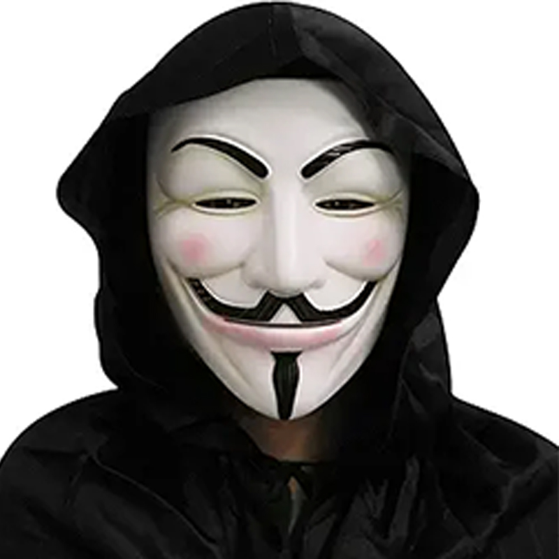 Led Purge Mask Halloween - Vendetta LED-Maske Filmthema-Partydekoration Blinkende Anonymous-Hacker-Maske Leuchtende