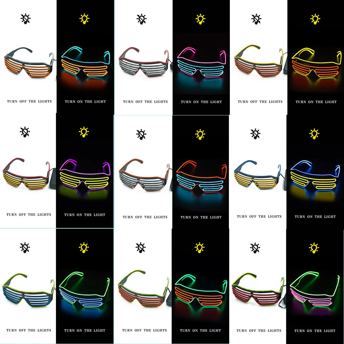 LED leuchtende Gläser Gafas le – Glow In The Dark Party Glasses Bewertung und Preis