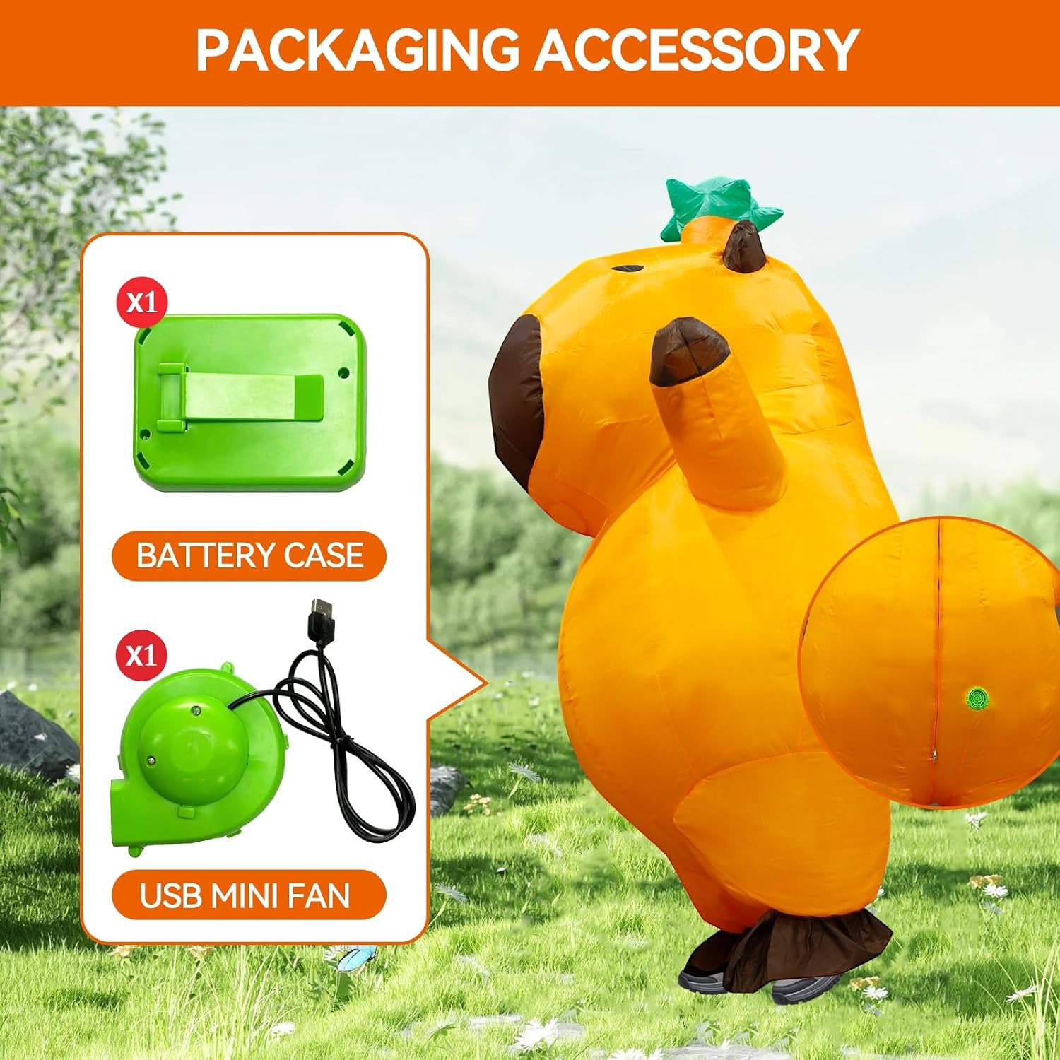 Aufblasbares Capybara-Kostüm f – Costumes Bewertung und Preis