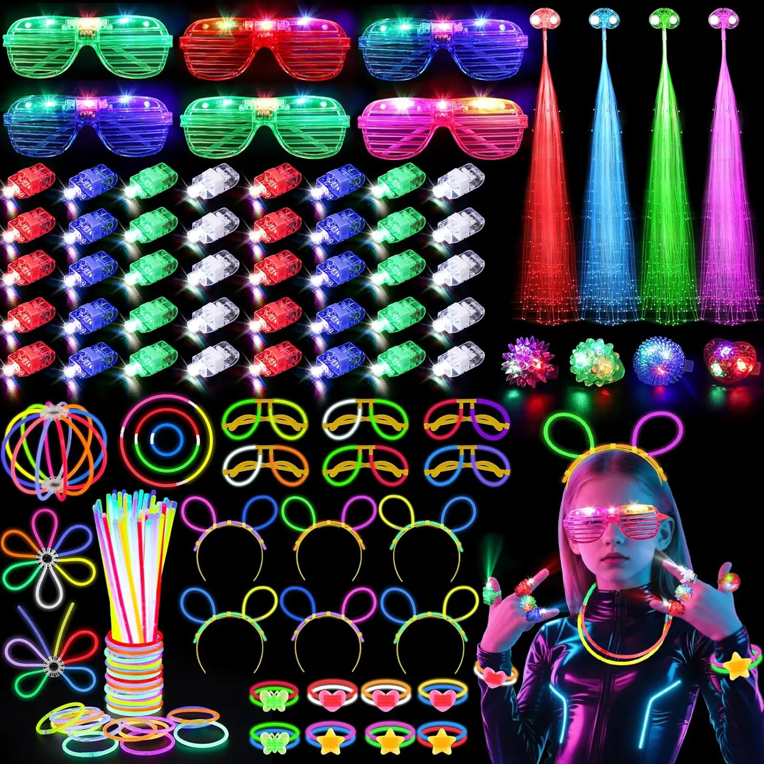 128-teiliges Set Leuchtende Br – Glow In The Dark Party Glasses Bewertung und Preis