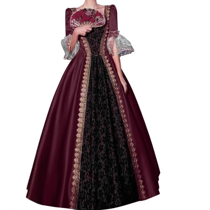 S-5XL Damen Neues Mittelalterl – Medieval Renaissance Dress Women Bewertung und Preis
