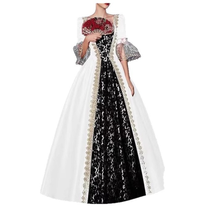 S-5XL Damen Neues Mittelalterl – Medieval Renaissance Dress Women Bewertung und Preis