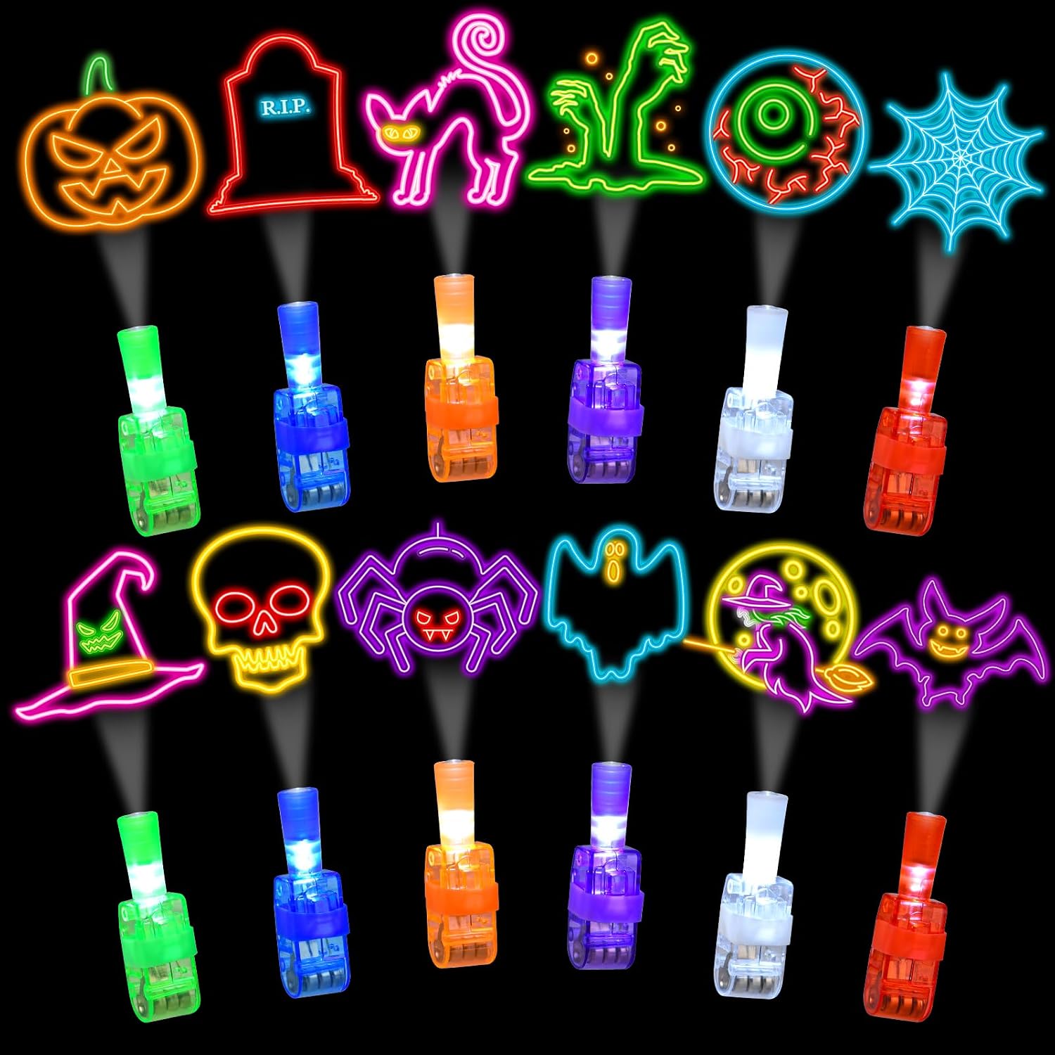 36 Stück Halloween Fingerproje – Glow In The Dark Party Glasses Bewertung und Preis