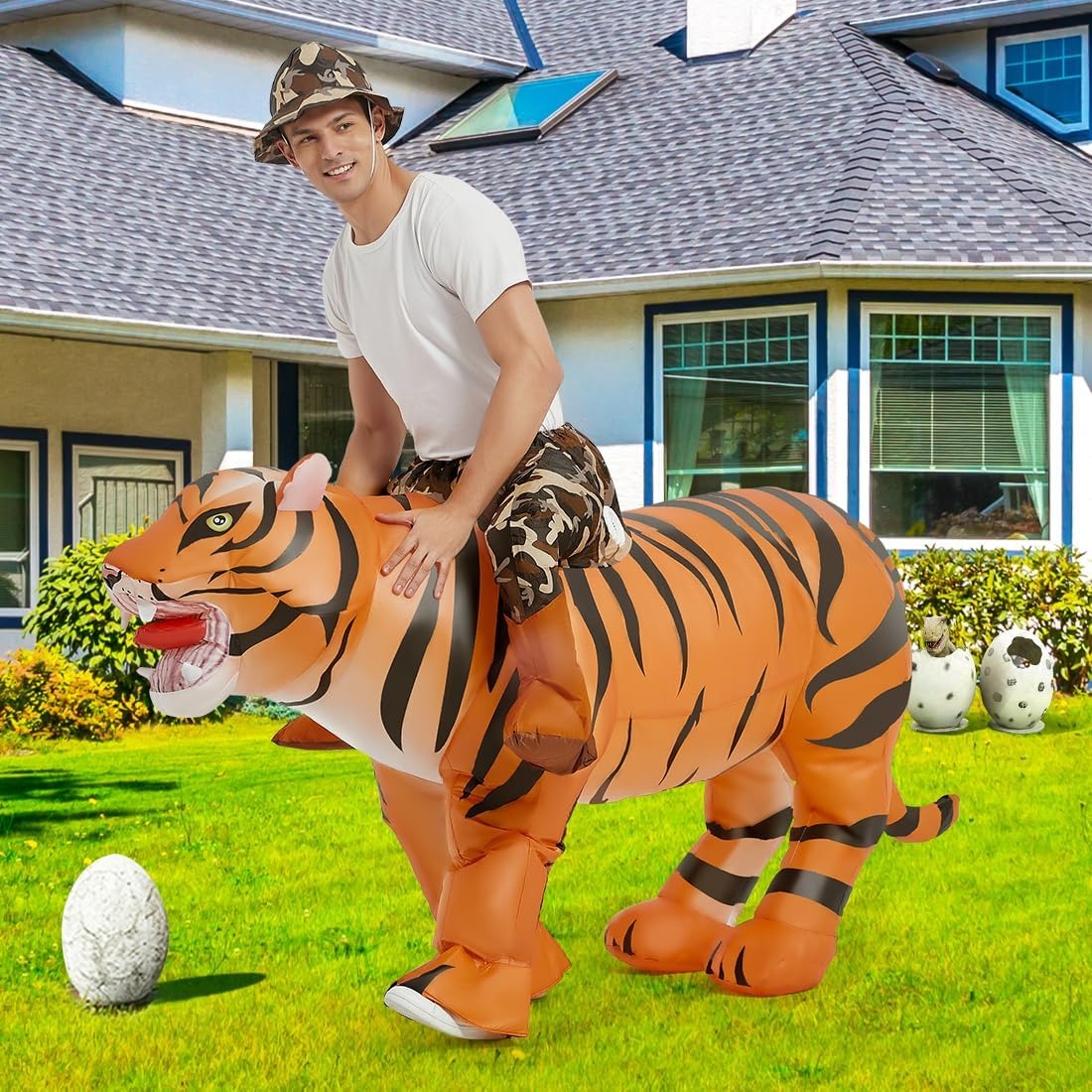 Aufblasbares Tigerkostüm für E – Costumes Bewertung und Preis