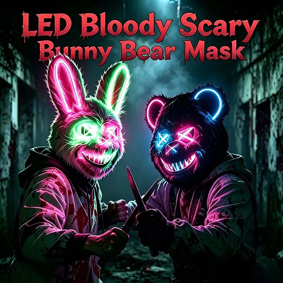 LED Blutige Hasenmaske Leuchte – Led Purge Mask Halloween Bewertung und Preis
