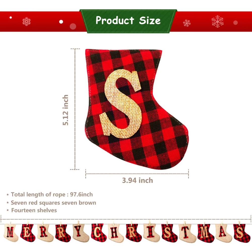 Sockenförmige Weihnachtsanhäng – Party Supplies Bewertung und Preis
